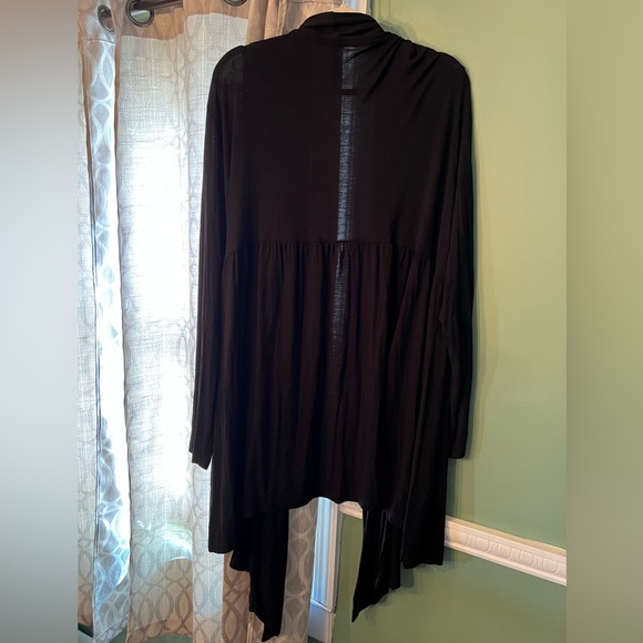 Kische black stretchy cardigan size 3X - Picture 4 of 4